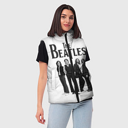 Женский жилет The Beatles: White Side, цвет: 3D-черный — фото 2