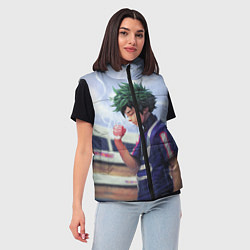 Женский жилет My Hero Academia сжимает кулак, цвет: 3D-светло-серый — фото 2