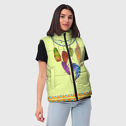 Женский жилет Ловец снов, цвет: 3D-светло-серый — фото 2