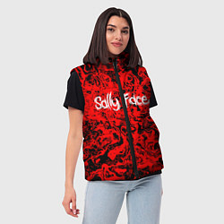 Женский жилет Sally Face: Red Bloody, цвет: 3D-черный — фото 2