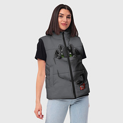 Женский жилет Фурия в кармане, цвет: 3D-черный — фото 2