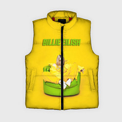 Женский жилет Billie Eilish: Yellow Mood, цвет: 3D-красный