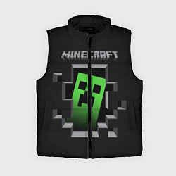 Женский жилет Minecraft Creeper, цвет: 3D-черный