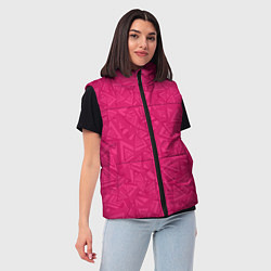 Женский жилет Абстракция и фигуры, цвет: 3D-светло-серый — фото 2