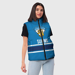 Женский жилет Сборная Финляндии, цвет: 3D-черный — фото 2