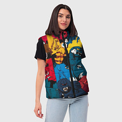 Женский жилет Годзилла, цвет: 3D-светло-серый — фото 2