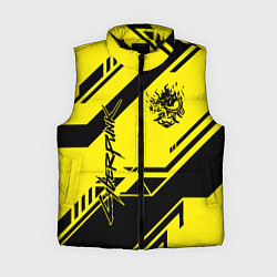 Женский жилет Cyberpunk 2077: Yellow Samurai, цвет: 3D-черный