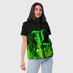 Женский жилет L letter flame, цвет: 3D-красный — фото 2