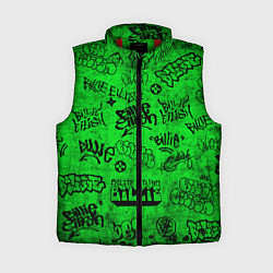Женский жилет BILLIE EILISH: Grunge Graffiti, цвет: 3D-красный