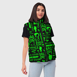 Женский жилет Billie Eilish: Bad Guy, цвет: 3D-светло-серый — фото 2