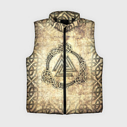 Женский жилет Валькнут символ павших в битве, цвет: 3D-черный