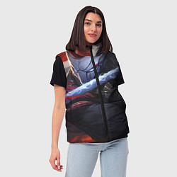 Женский жилет Кровавая Луна Ясуо, цвет: 3D-черный — фото 2