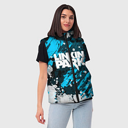 Женский жилет Linkin Park, цвет: 3D-светло-серый — фото 2