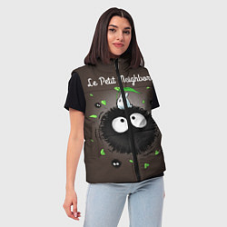 Женский жилет My Neighbor Totoro, цвет: 3D-черный — фото 2