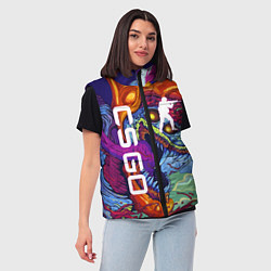 Женский жилет CS GO HYPERBEAST, цвет: 3D-черный — фото 2