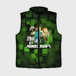 Женский жилет Minecraft Майнкрафт, цвет: 3D-черный