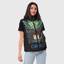 Женский жилет League of Legends, цвет: 3D-светло-серый — фото 2