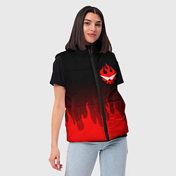 Женский жилет GURREN LAGANN, цвет: 3D-светло-серый — фото 2