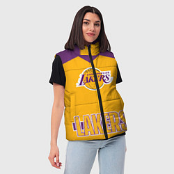 Женский жилет Los Angeles Lakers, цвет: 3D-черный — фото 2