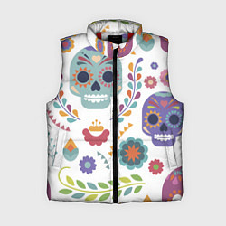 Женский жилет Мексиканские мотивы, цвет: 3D-красный