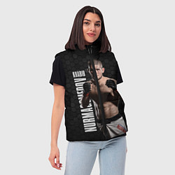 Женский жилет Хабиб Нурмагомедов, цвет: 3D-черный — фото 2