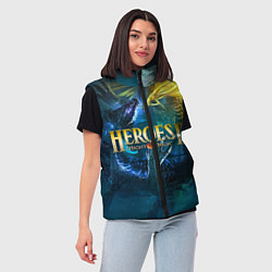 Женский жилет Heroes of Might and Magic, цвет: 3D-черный — фото 2