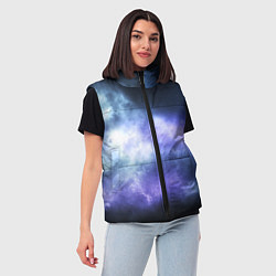 Женский жилет ГОЛУБОЕ НЕБО, цвет: 3D-черный — фото 2