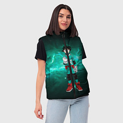 Женский жилет Изуку Мидория, цвет: 3D-черный — фото 2