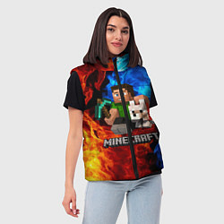 Женский жилет MINECRAFT, цвет: 3D-черный — фото 2