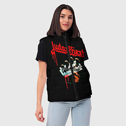 Женский жилет Judas Priest, цвет: 3D-черный — фото 2