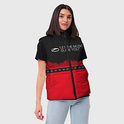 Женский жилет ASOT Let The Music Guide You, цвет: 3D-красный — фото 2