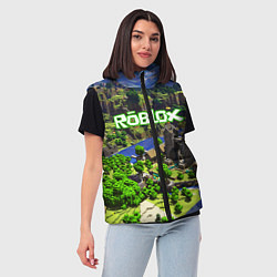 Женский жилет ROBLOX, цвет: 3D-черный — фото 2