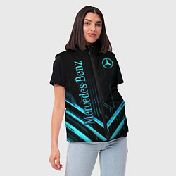 Женский жилет Mercedes-Benz, цвет: 3D-светло-серый — фото 2