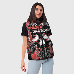 Женский жилет Imagine Dragons, цвет: 3D-красный — фото 2
