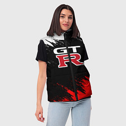 Женский жилет NISSAN GTR, цвет: 3D-черный — фото 2