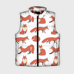Женский жилет Лисий хвост, цвет: 3D-красный