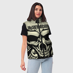Женский жилет Iron Maiden, цвет: 3D-светло-серый — фото 2