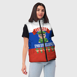 Женский жилет Генерал Армии Внуков и Внучек, цвет: 3D-красный — фото 2