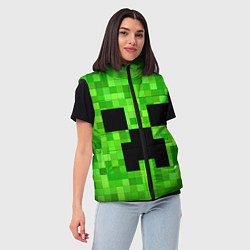 Женский жилет MINECRAFT, цвет: 3D-черный — фото 2