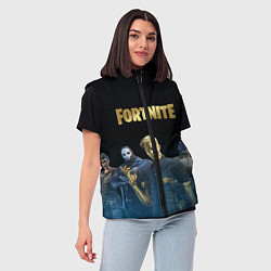 Женский жилет FORTNITE 2 SEASON CHAPTER 2, цвет: 3D-черный — фото 2