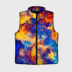 Женский жилет Огненно-синий полутон, цвет: 3D-черный