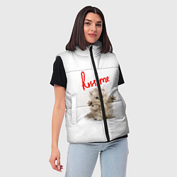Женский жилет Kiss me cat, цвет: 3D-красный — фото 2