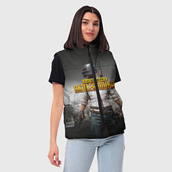 Женский жилет PUBG, цвет: 3D-светло-серый — фото 2