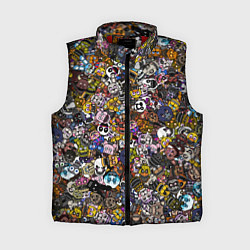 Женский жилет FNaF стикербомбинг, цвет: 3D-красный