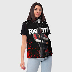 Женский жилет FORTNITE IKONIK, цвет: 3D-черный — фото 2