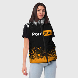 Женский жилет PORNHUB, цвет: 3D-красный — фото 2