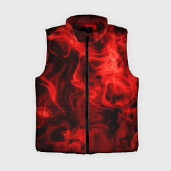Женский жилет Красный дым, цвет: 3D-черный
