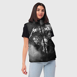 Женский жилет Metallica, цвет: 3D-светло-серый — фото 2