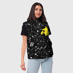 Женский жилет ПИКАЧУ, цвет: 3D-светло-серый — фото 2