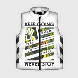 Женский жилет Off-White: Keep Going, цвет: 3D-черный